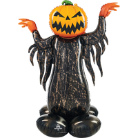 AirLoonz Halloween Pumpkin Head Decorative Air-Filled Balloon