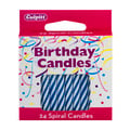 Culpitt Blue Spiral Birthday Candles