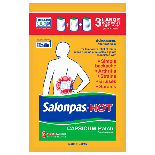 Salonpas-Hot Capsicum Patch Large Value Pack