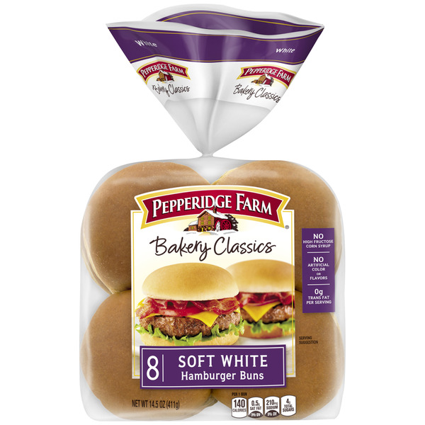 Save on Pepperidge Farm Bakery Classics Hamburger Buns Soft White 8