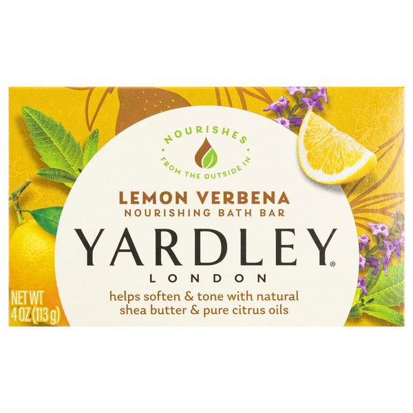 Yardley Lemon Verbena Moisturizing Bath Soap Bar