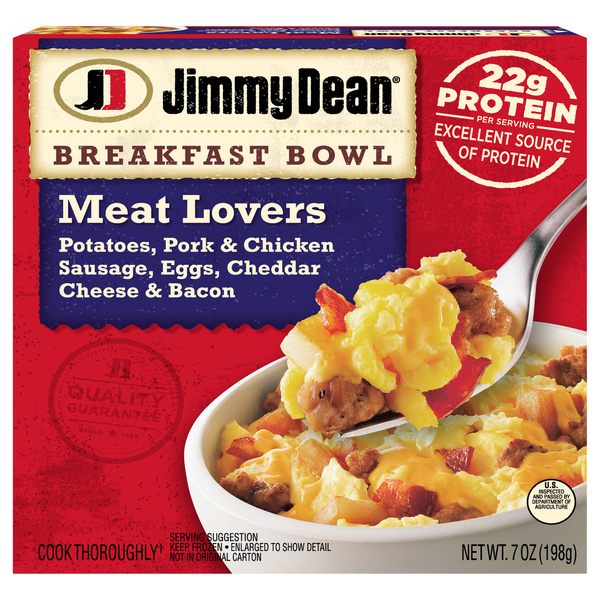 Jimmy Dean Meat Lovers Breakfast Bowl Frozen Meal
