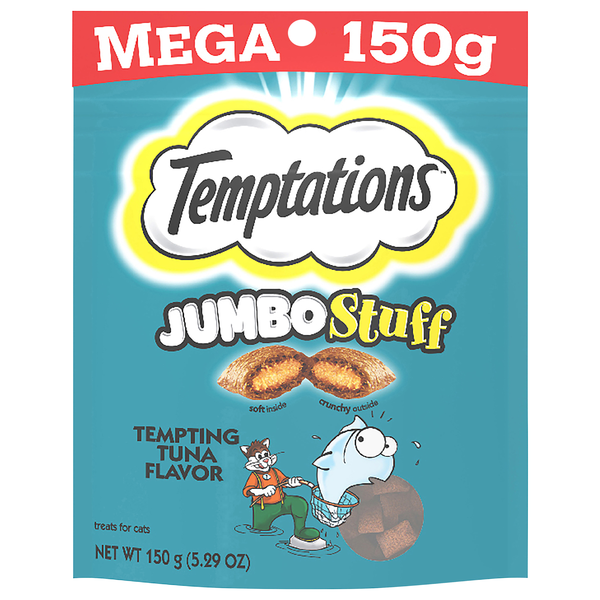 Temptations JUMBO Stuff Tempting Tuna Flavor Crunchy & Soft Cat Treats