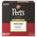 Peet's Decaf House Blend Dark Roast K-Cup Coffee Pods