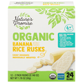 Nature's Promise Organic Baby Stage 2 Banana Rice Rusks - 24 ct