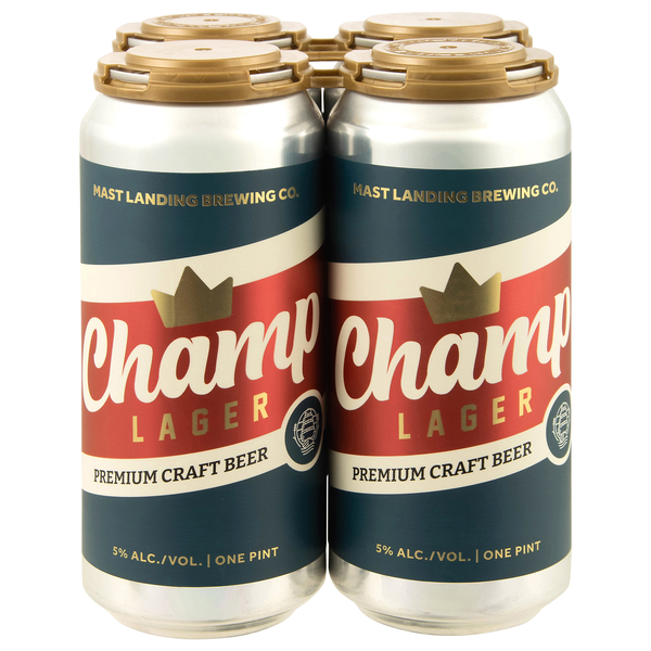 Mast Landing Brewing Co. Champ Lager Beer - 4 pk