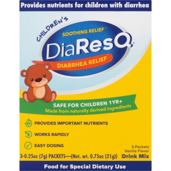 Save on DiaResQ Children's Diarrhea Relief Drink Mix Vanilla 3 ct