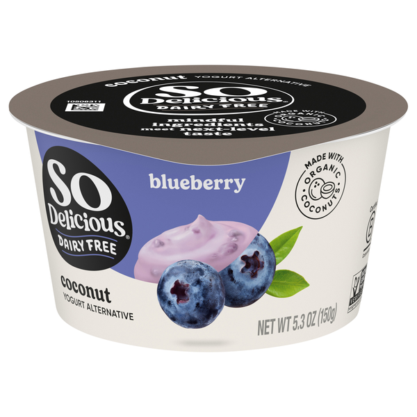 So Delicious Dairy Free Vegan Blueberry Coconutmilk Yogurt Alternative Cup