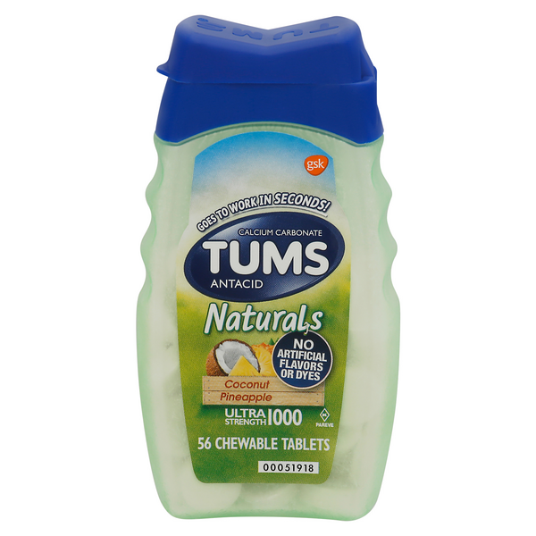 Save on Tums Naturals Ultra Strength Antacid Coconut Pineapple Chewable