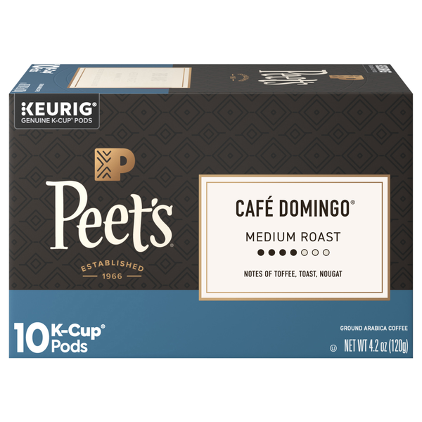Peet's Cafe Domingo Medium Roast K-Cup Coffee Pods