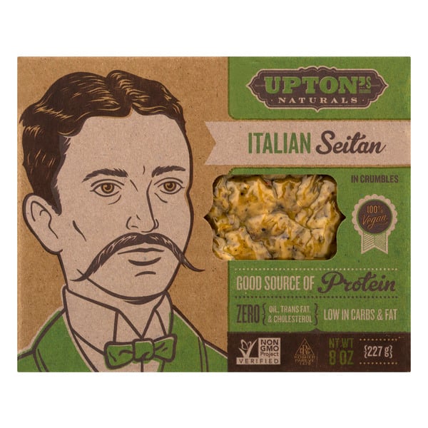 Upton's Naturals Vegan Italian Seitan Crumbles Refrigerated