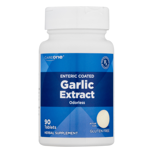 CareOne Gluten Free Odorless Garlic Extract Enteric Coated Tablets