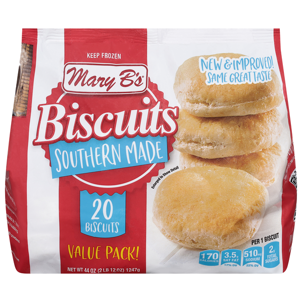 Mary B's Southern Made Biscuits - 20 ct Frozen