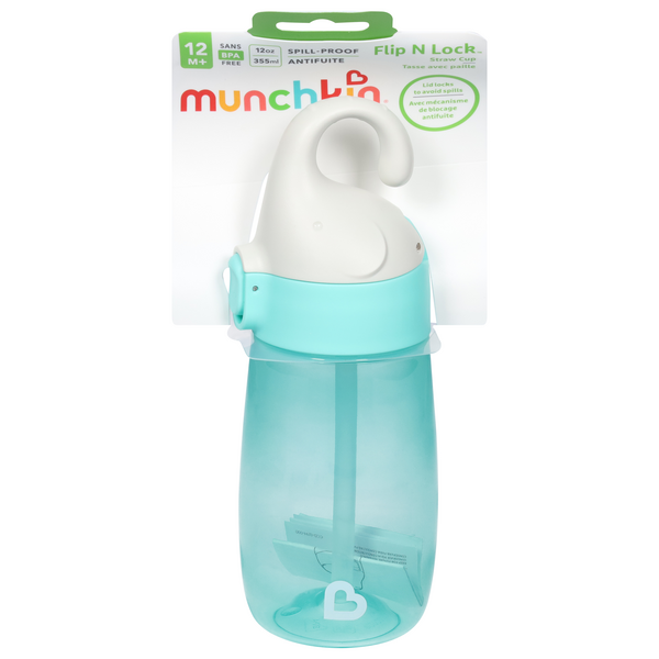Munchkin Flip N Lock Straw Cup 12m+ 12 oz