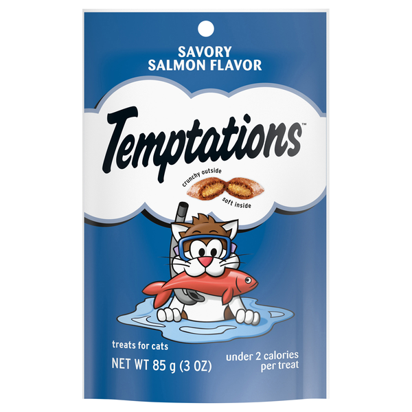 Temptations Savory Salmon Flavor Crunchy & Soft Cat Treats