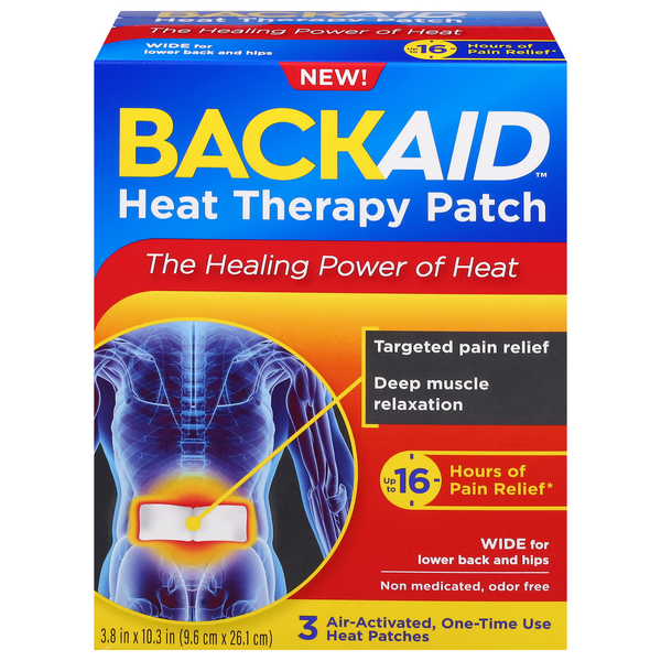 Backaid Heat Therapy Pain Relief Patch