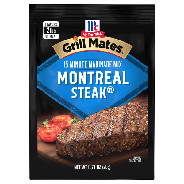 McCormick Grill Mates Montreal Steak 15 Minute Marinade Mix Packet