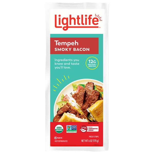 Save on Lightlife Tempeh Strips Smoky Bacon Vegan Organic Order Online