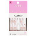 Kiss Glam 3D & Jeweled Press-On Nails Long Length
