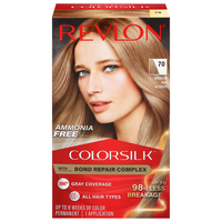 Revlon ColorSilk Beautiful Permanent Hair Color Medium Ash Blonde 70