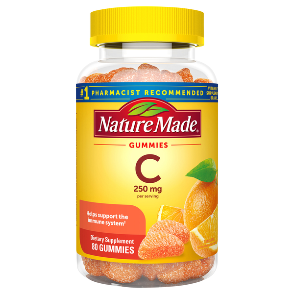 Nature Made Vitamin C 250 mg Dietary Supplement Gummies Tangerine