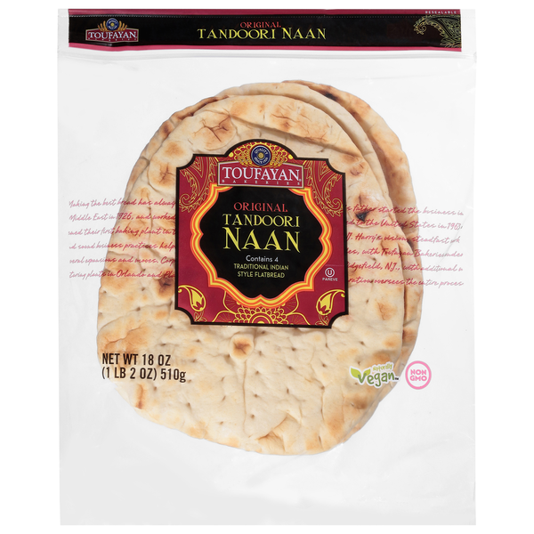 Toufayan Original Tandoori Naan - 4 ct