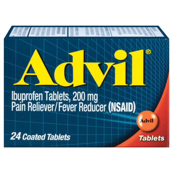 Advil Ibuprofen Pain Relief 200 mg Coated Tablets