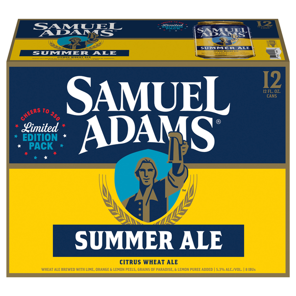 Samuel Adams Summer Ale Citrus Wheat Ale Beer -12 pk