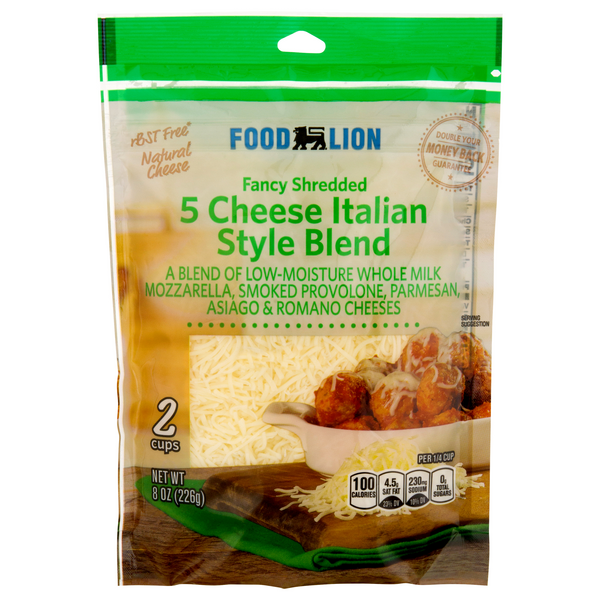 Save on Food Lion 5 Cheese Italian Style Blend Fancy Shredded Blend