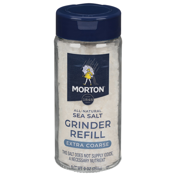 Morton All Natural Extra Coarse Sea Salt Grinder Refill