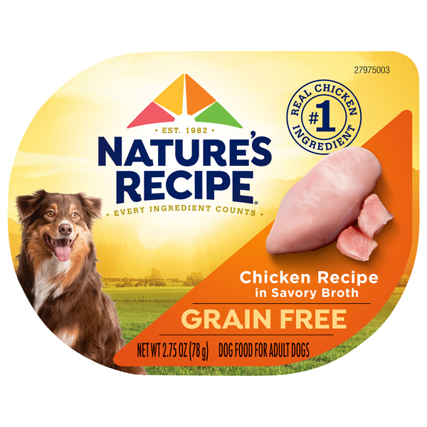 Nature's Recipe Grain Free in Broth Chicken Wet Dog Food