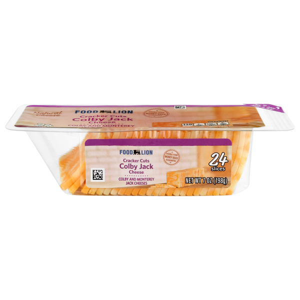 Food Lion Colby Jack Cheese Cracker Cuts - 24 ct