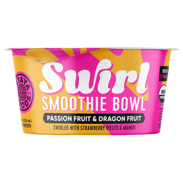 Pitaya Foods Swirl Organic Passion & Dragon Fruit Smoothie Bowl Frozen