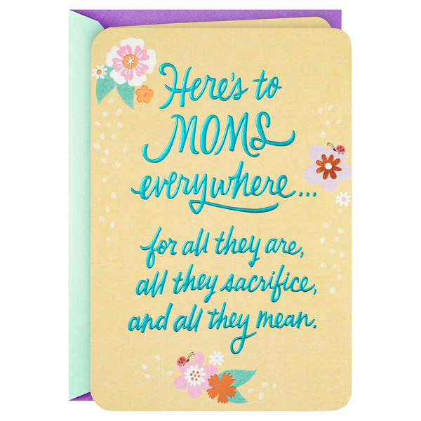 Hallmark Mother's Day Card Here's To Moms Everywhere