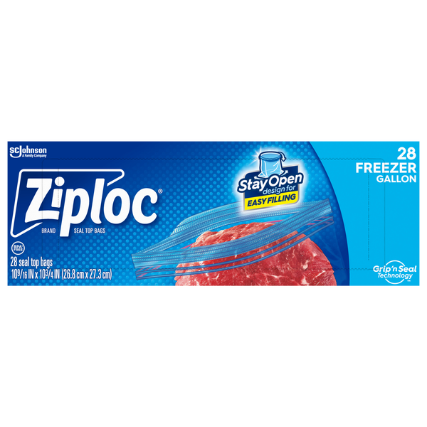 Ziploc Seal Top Gallon Freezer Bags