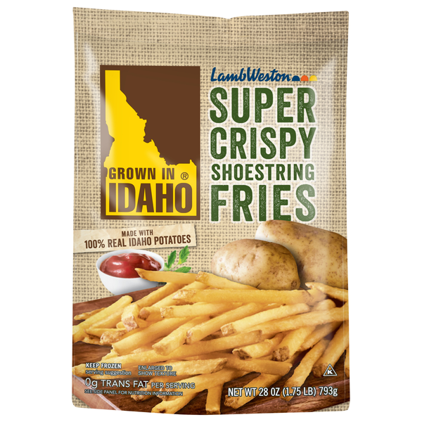 Lamb Weston Grown in Idaho Super Crispy Shoestring Fries Frozen