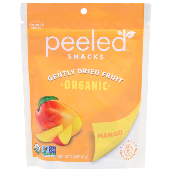 Peeled Snacks Organic Dried Fruit Mango