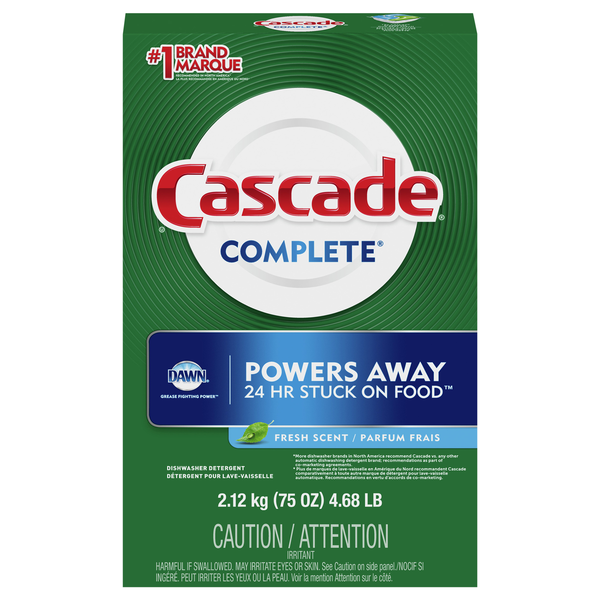 Cascade Complete Dawn Fresh Scent Powder Dishwasher Detergent