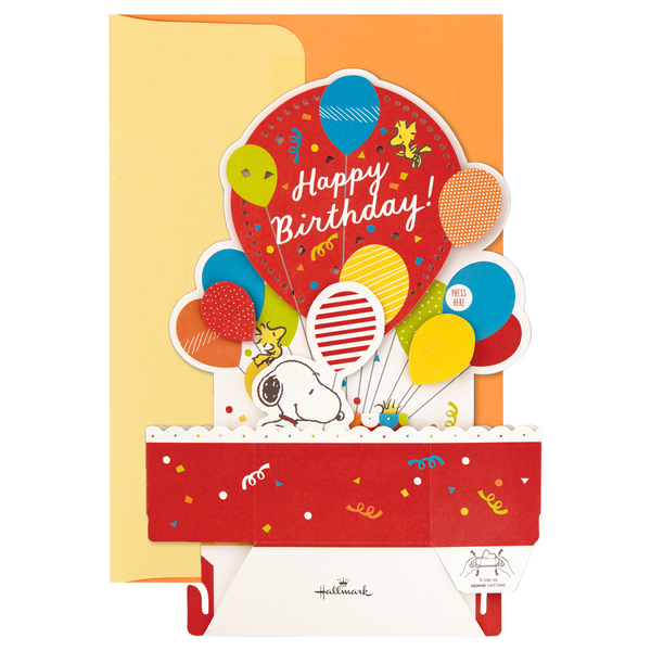 Hallmark Paper Wonder Peanuts Pop Up Birthday Card with Music (Snoopy)