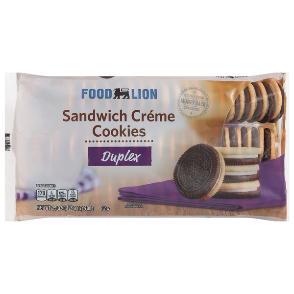 Food Lion Duplex Sandwich Creme Cookies