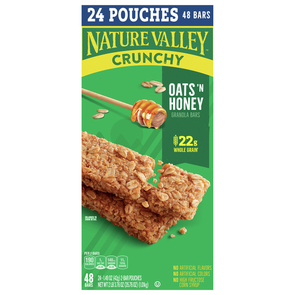 Nature Valley Crunchy Oats 'n Honey Granola Bars - 24 ct