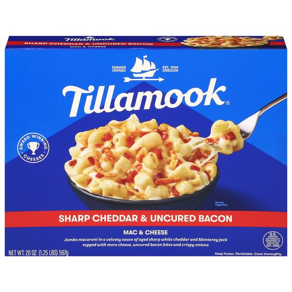 Tillamook Sharp Cheddar & Uncured Bacon Mac & Cheese