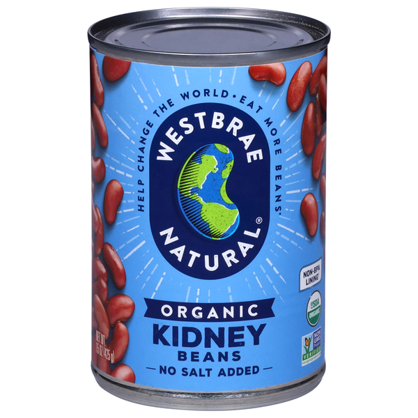 Westbrae Natural Organic No Salt Added Kidney Beans