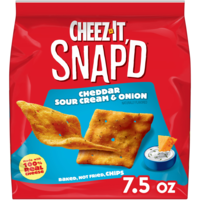 Cheez-It Snap'd Cheddar Sour Cream & Onion Cheesy Baked Crackers