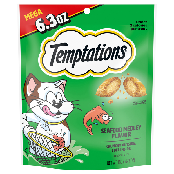 Temptations Seafood Medley Flavor Crunchy & Soft Cat Treats
