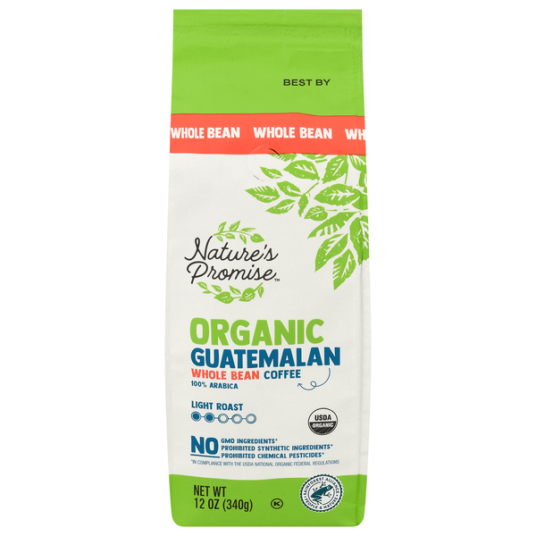 Nature's Promise Organic Guatemalan Light Roast Whole Bean Coffee