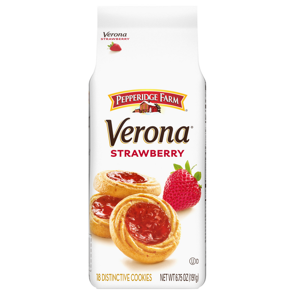 Pepperidge Farm Verona Cookies Strawberry - 18 ct