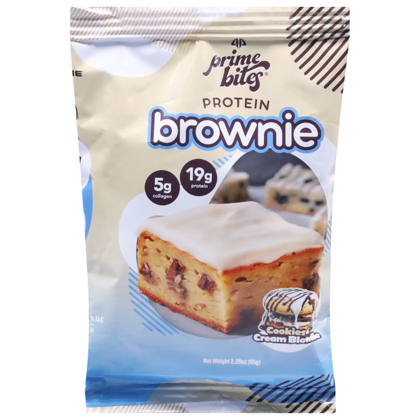 Prime Bites Cookies & Cream Blondie Protein Brownie