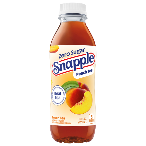 Snapple Zero Sugar Peach Flavored Iced Tea Plastic
