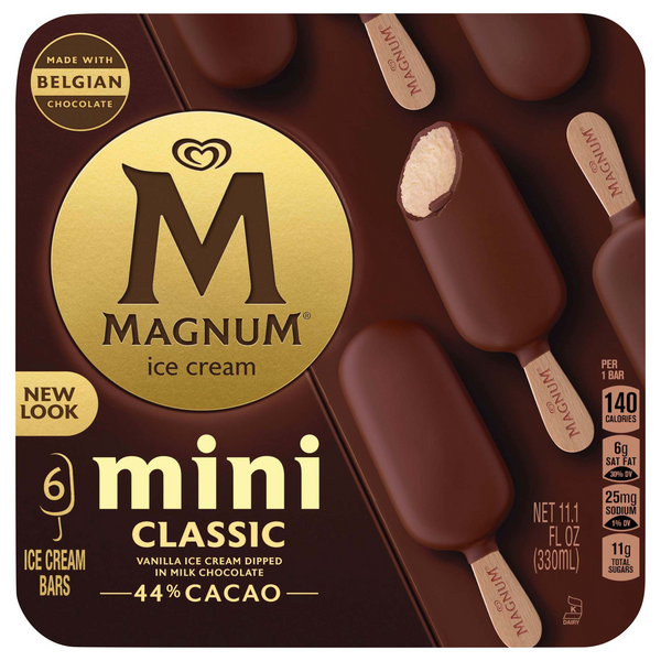 Save On Magnum Mini Ice Cream Bars Classic Vanilla Dipped In Milk 